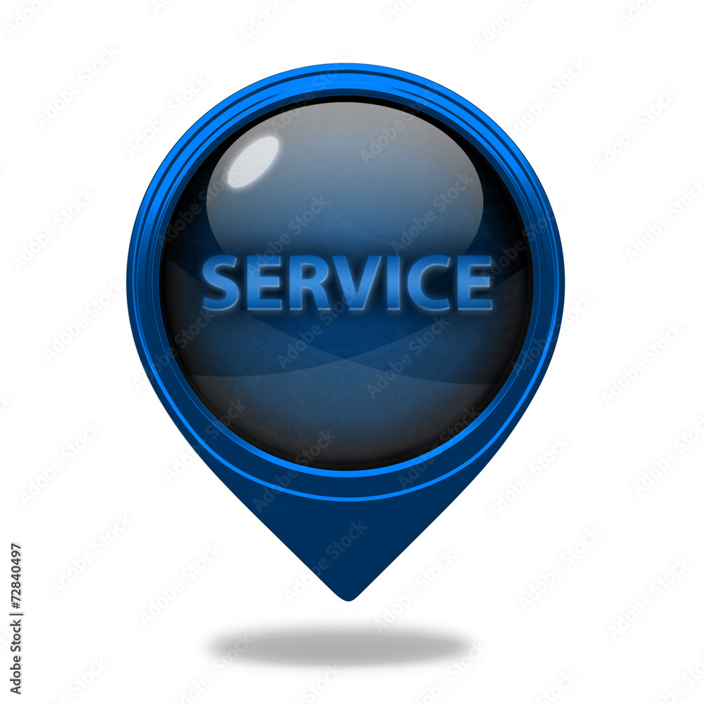 Service pointer icon on white background Service pointer icon on white background