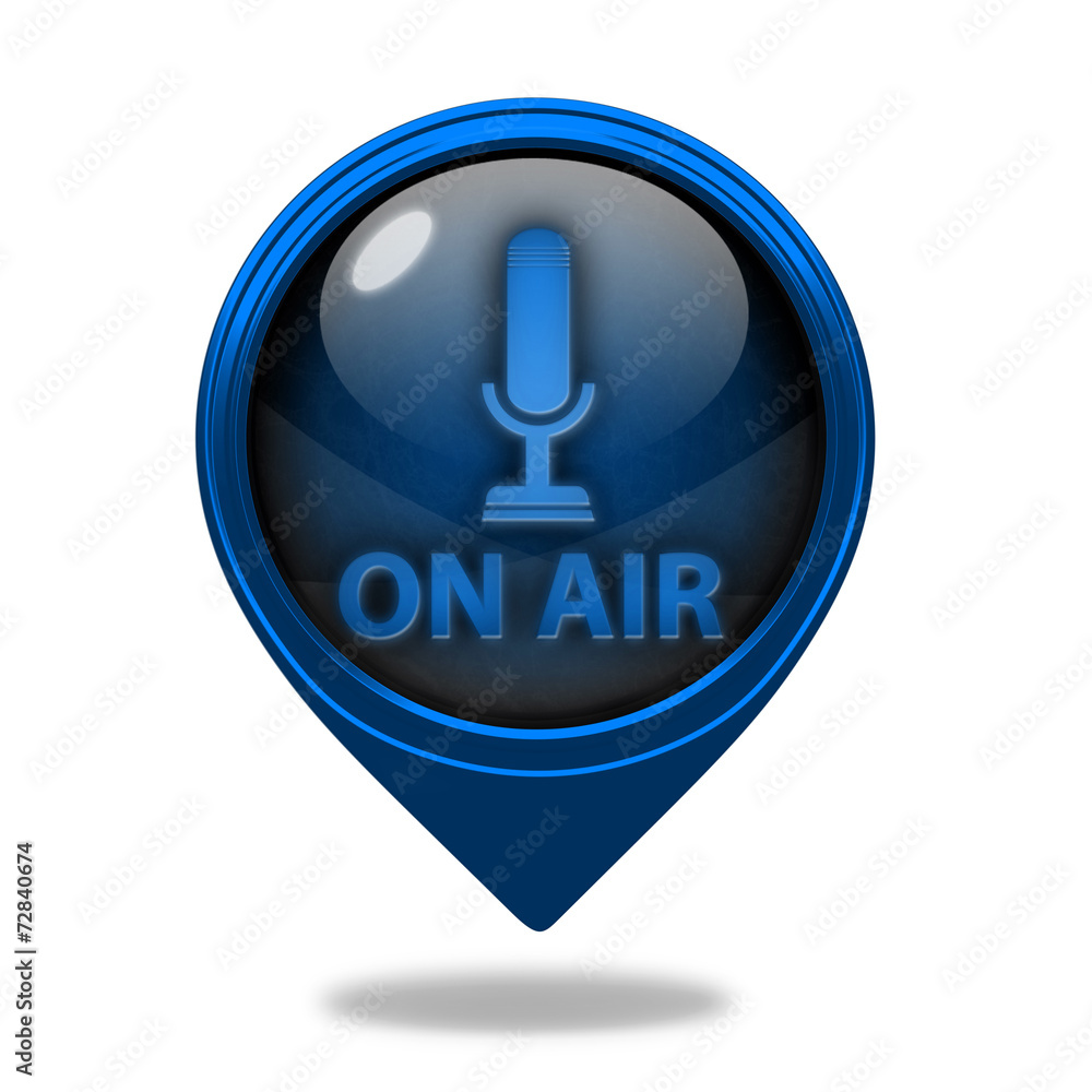 on air pointer icon on white background on air pointer icon on white background
