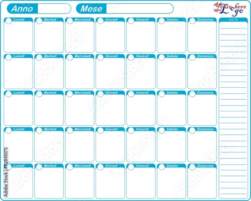 Calendario da tavolo Basic white 