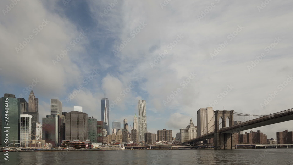 Time lapse Manhattan skyline Time lapse Manhattan skyline