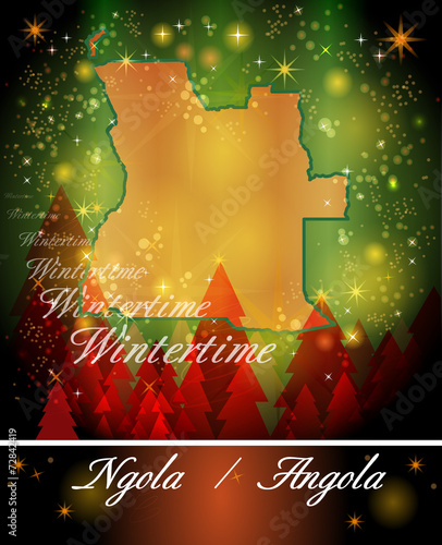 Karte von Angola