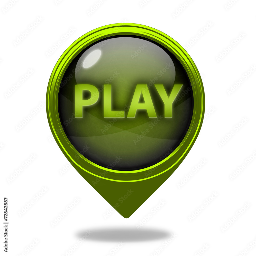 play pointer icon on white background play pointer icon on white background