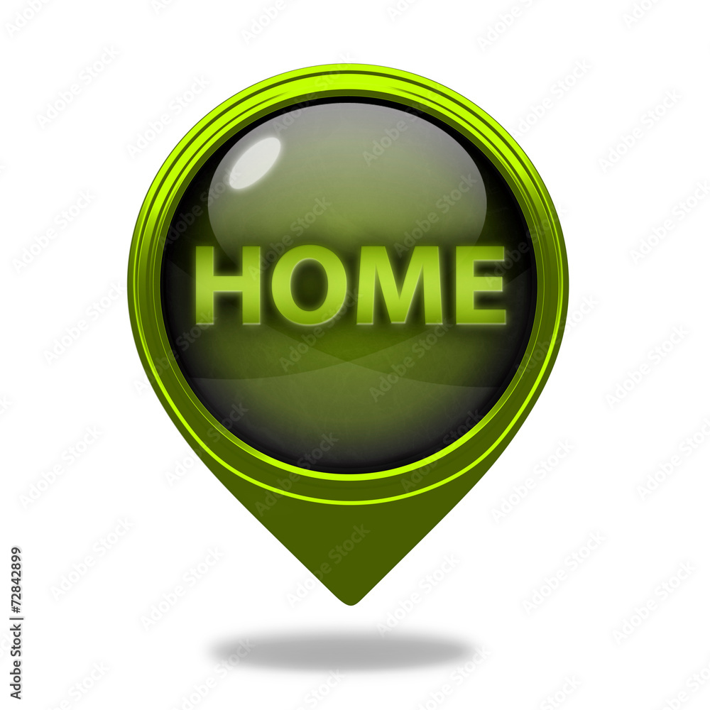 home pointer icon on white background home pointer icon on white background