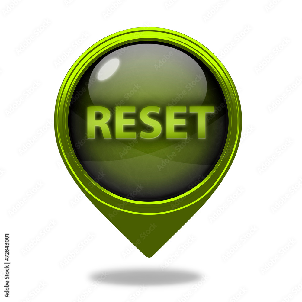 reset pointer icon on white background reset pointer icon on white background