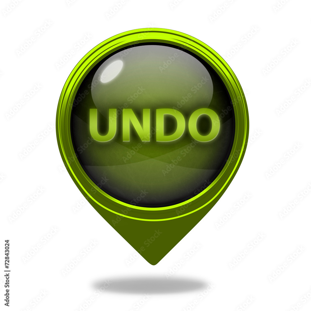undo pointer icon on white background undo pointer icon on white background