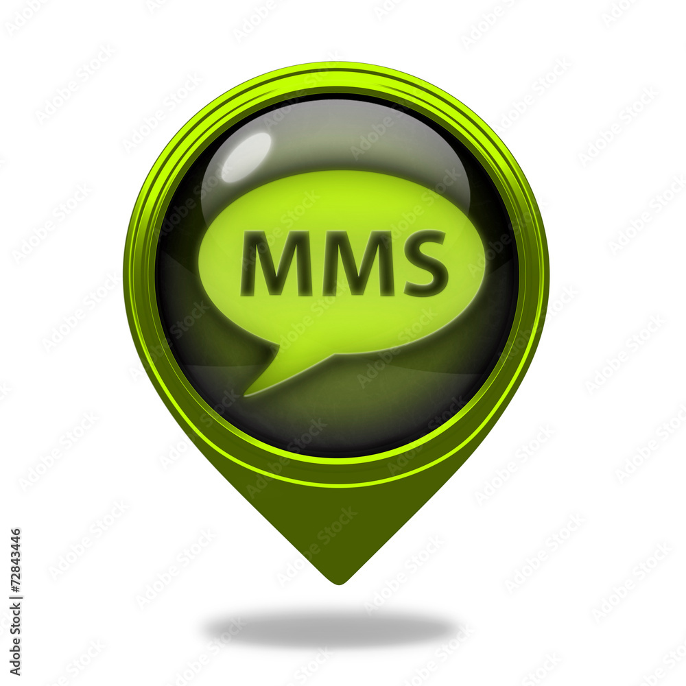 mms pointer icon on white background