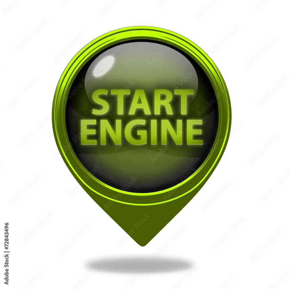 power pointer icon on white background