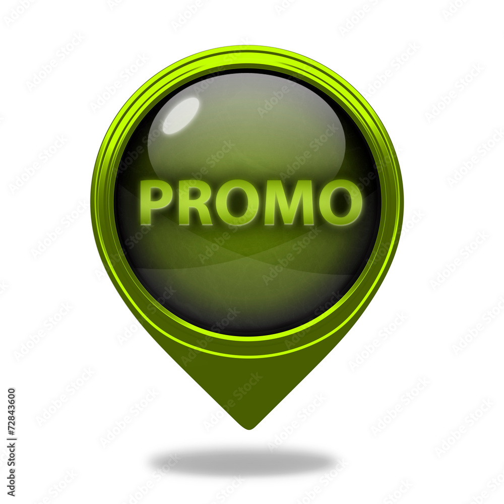 Promo pointer icon on white background Promo pointer icon on white background