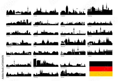 Silhoutten deutscher Großstädte