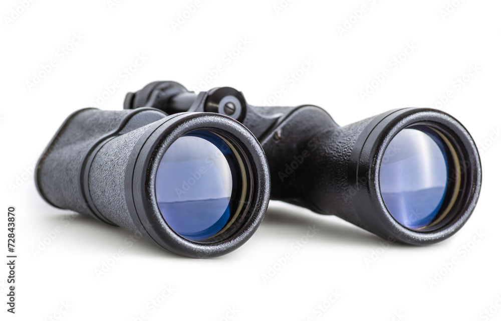 Soviet Army Binoculars Isolated on white Soviet Army Binoculars Isolated on white