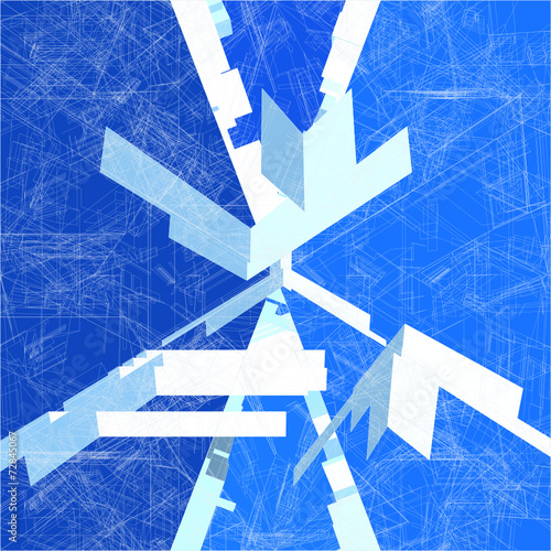 Mosaic Wire Net Structure Vector