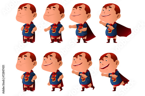 Kid dressed in superhero costume