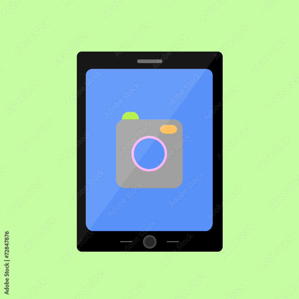 Flat style touch pad with camera Flat style touch pad with camera