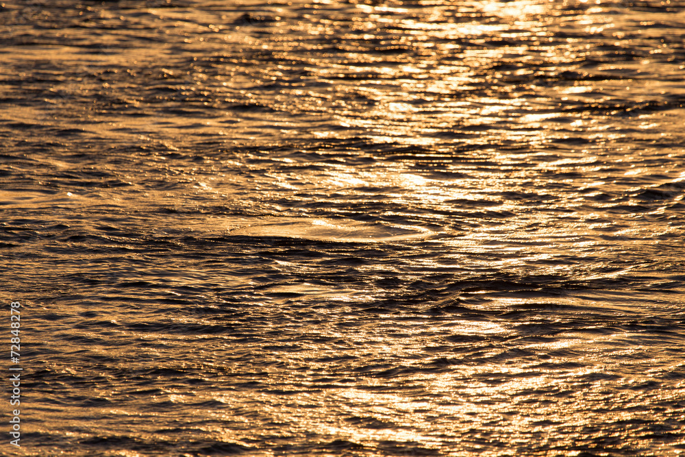 Background of the water surface at sunset Background of the water surface at sunset