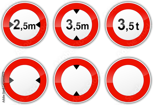 set round signs