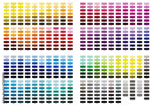 Color reference illustration. Shades from 100 to cool gray 11. photo