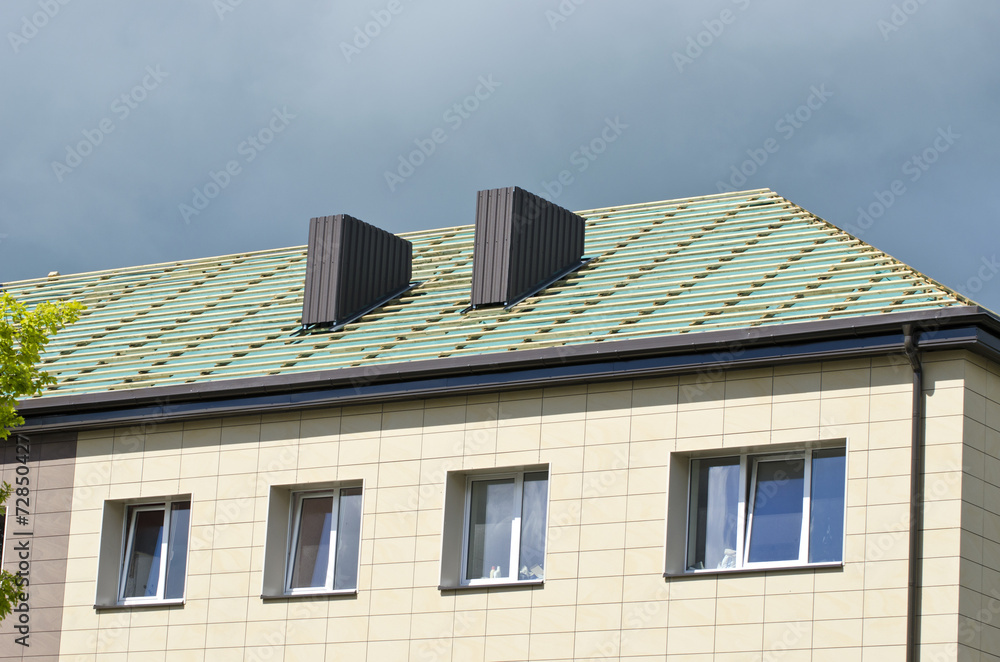 urban house roof restoration construction