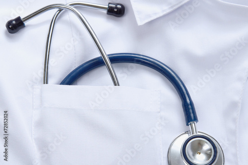 Εκτύπωση καμβά A medical stethoscope in a doctor&amp;#39;s pocket