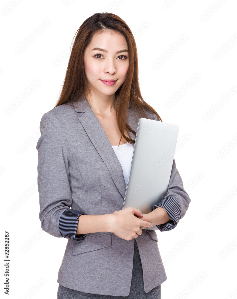 Businesswoman with laptop Businesswoman with laptop