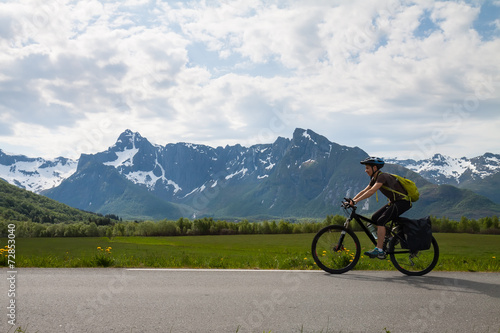 Mountain bike cyclist, Norway