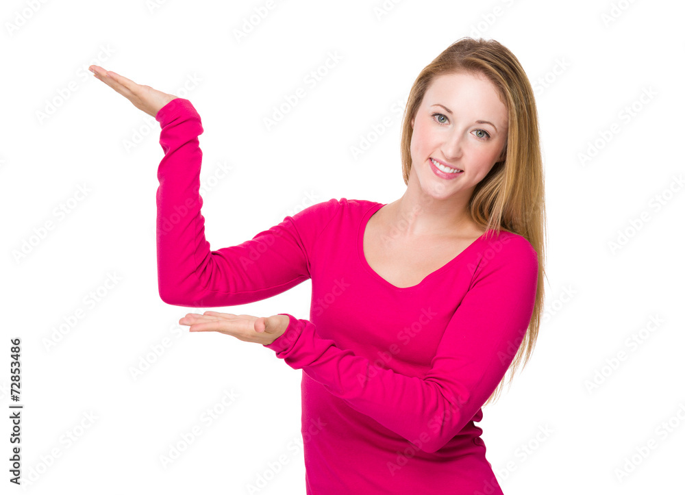 Woman open hand palm Woman open hand palm