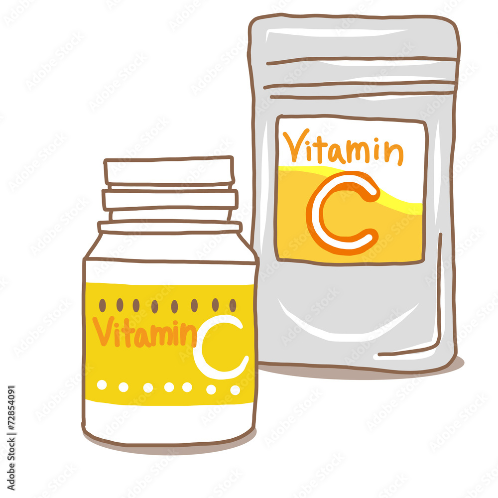 ビタミンcサプリメントセット Stock イラスト Adobe Stock