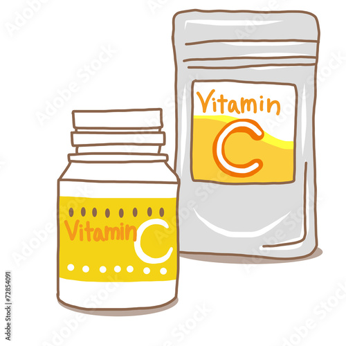 ビタミンcサプリメントセット Stock イラスト Adobe Stock