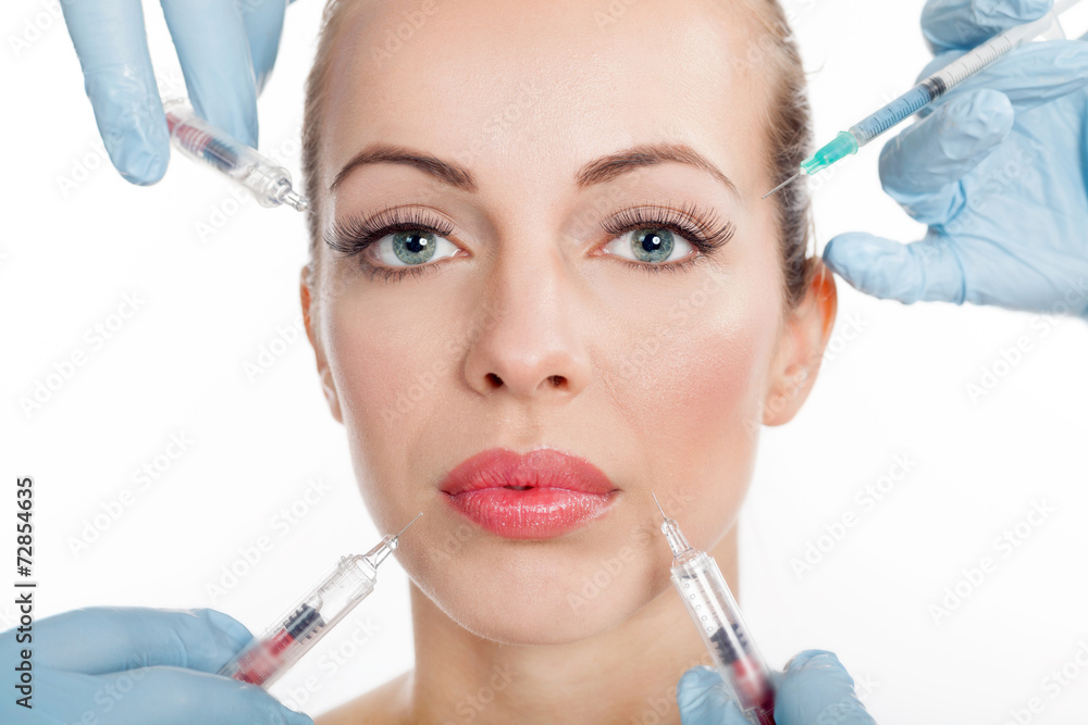 close up botox shot in the female lips close up botox shot in the female lips