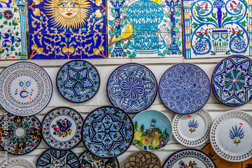 earthenware in tunisian market