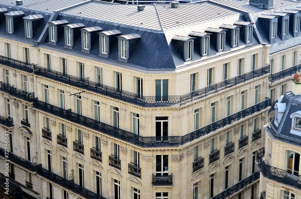 immobiler parisien - obrazy, fototapety, plakaty 