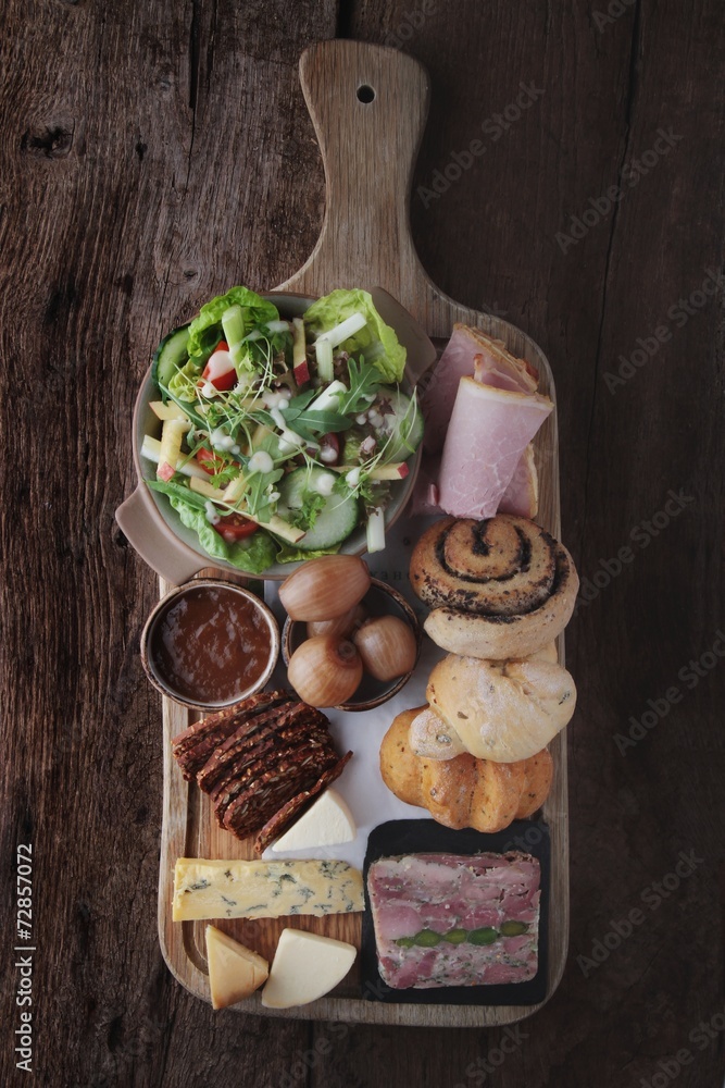 traditional ploughmans lunch platter
