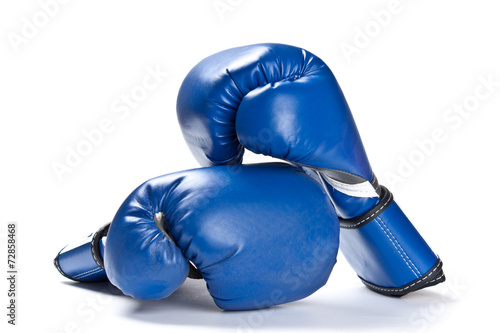 Boxing gloves isolated on white © vladakela