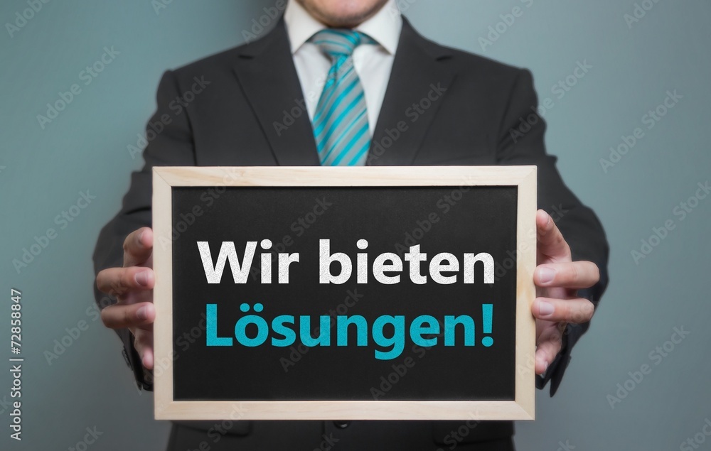 Wir bieten Lösungen! Wir bieten Lösungen!
