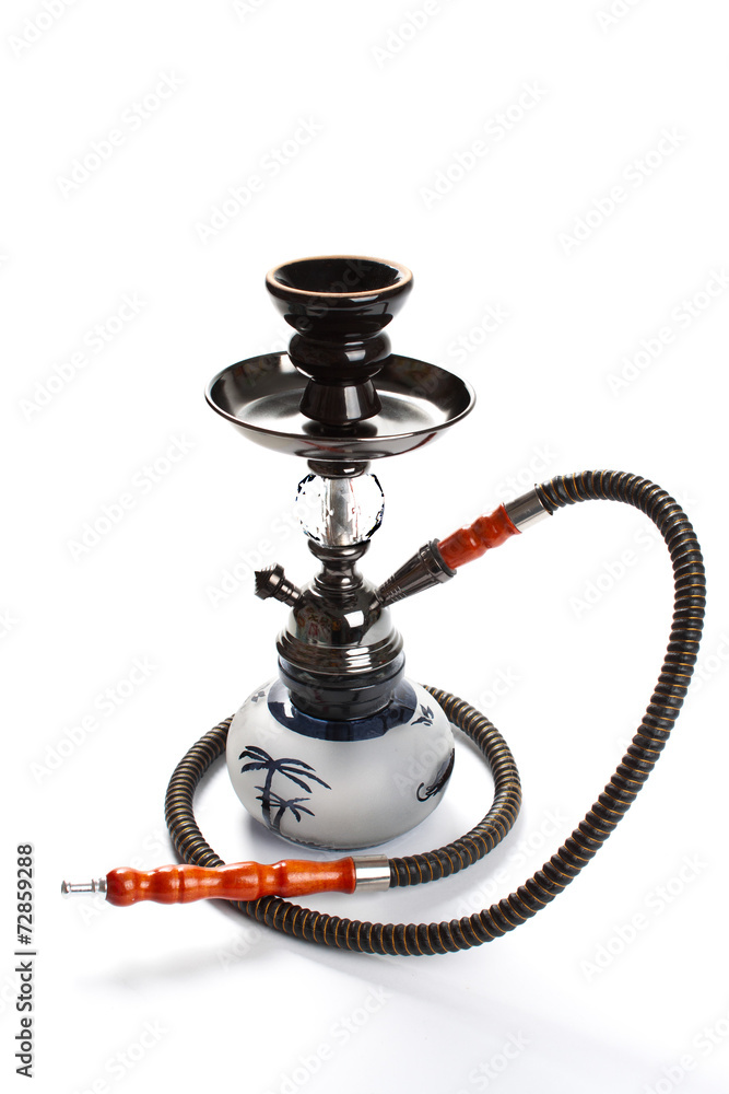 Hookah isolated on white. Hookah isolated on white.