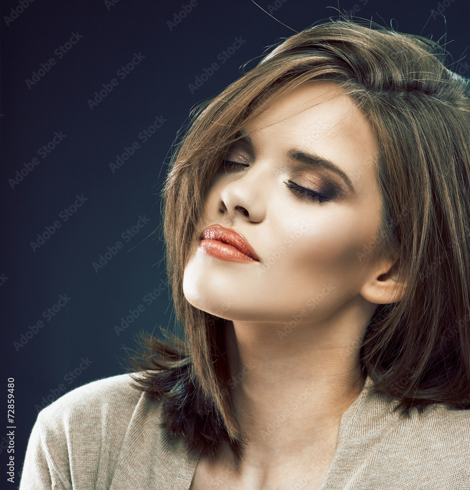 Naklejka premium Beauty style look portrait of young woman