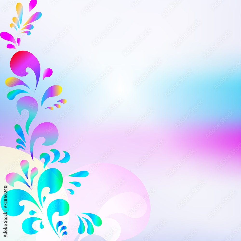 Abstract pink blue drop background