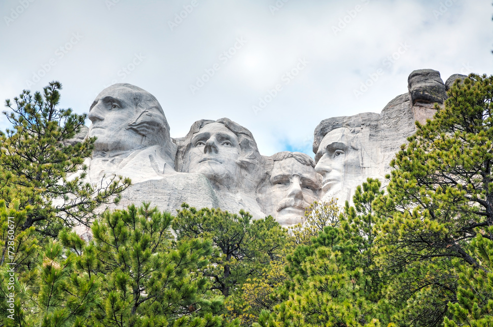Mount Rushmore monument in South Dakota