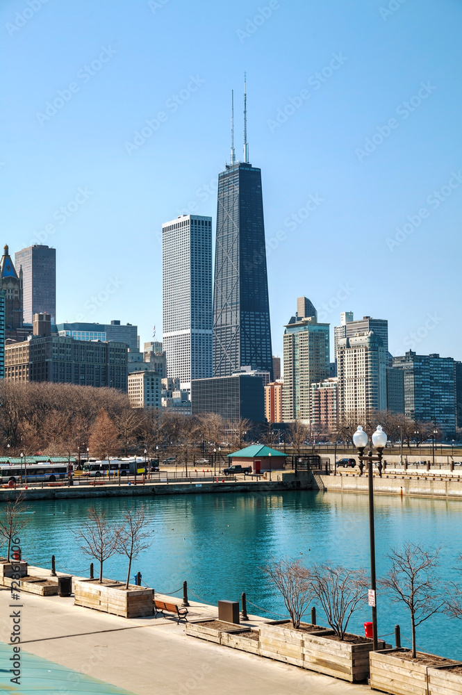 Chicago downtown cityscape