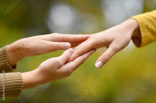 Two hands together © aletia2011