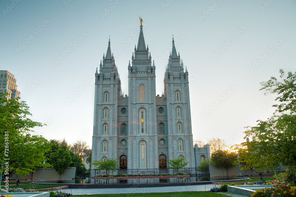 Mormons Temple in Salt Lake City, UT