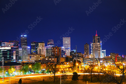 Obraz na płótnie Downtown Denver, Colorado w salonie