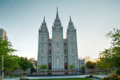 Obraz na płótnie Mormons Temple in Salt Lake City, UT w salonie