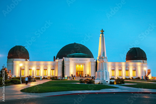 Fototapeta Griffith observatory in Los Angeles