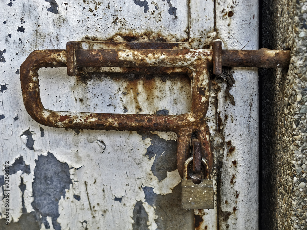 Corroded Gate Latch Corroded Gate Latch