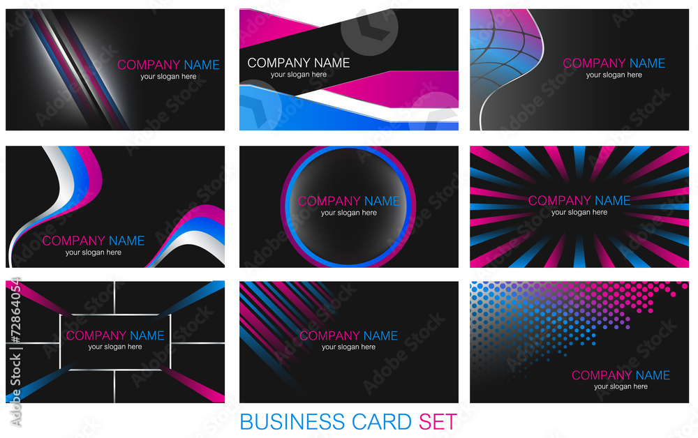 Business card set