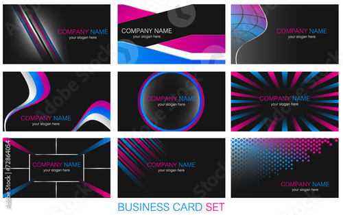 Business card set