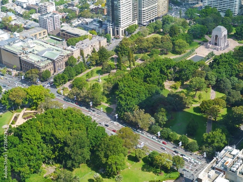 Anzac war memorial in hyde park in Sydney in Australia
