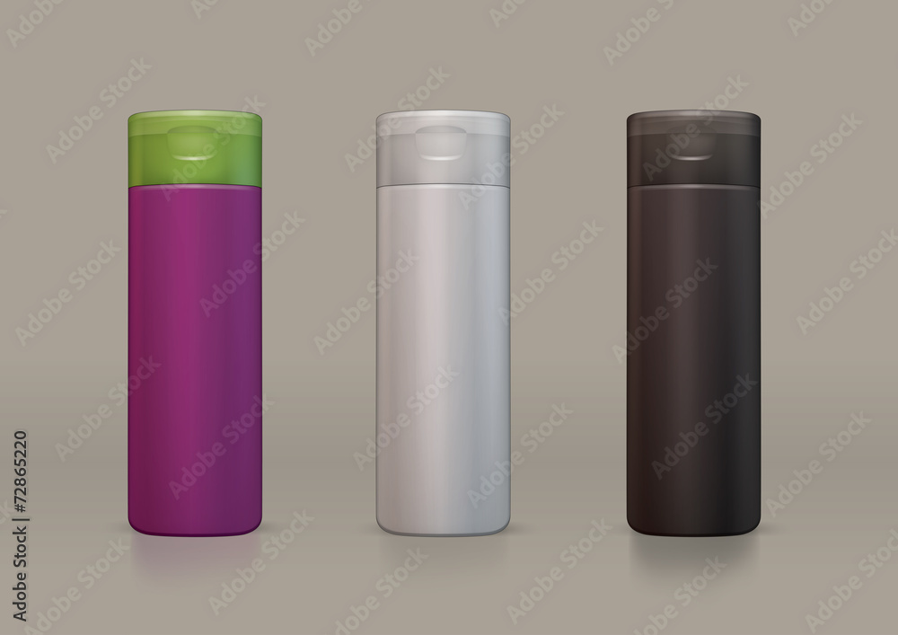 vector plastic bottle for new design shampoo or shower gel vector plastic bottle for new design shampoo or shower gel