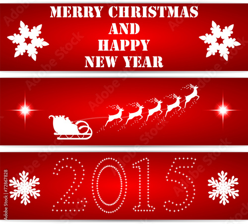 Christmas bookmarks on white background