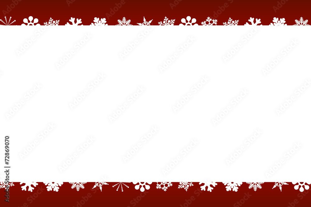 Christmas snowflakes red and white card Christmas snowflakes red and white card